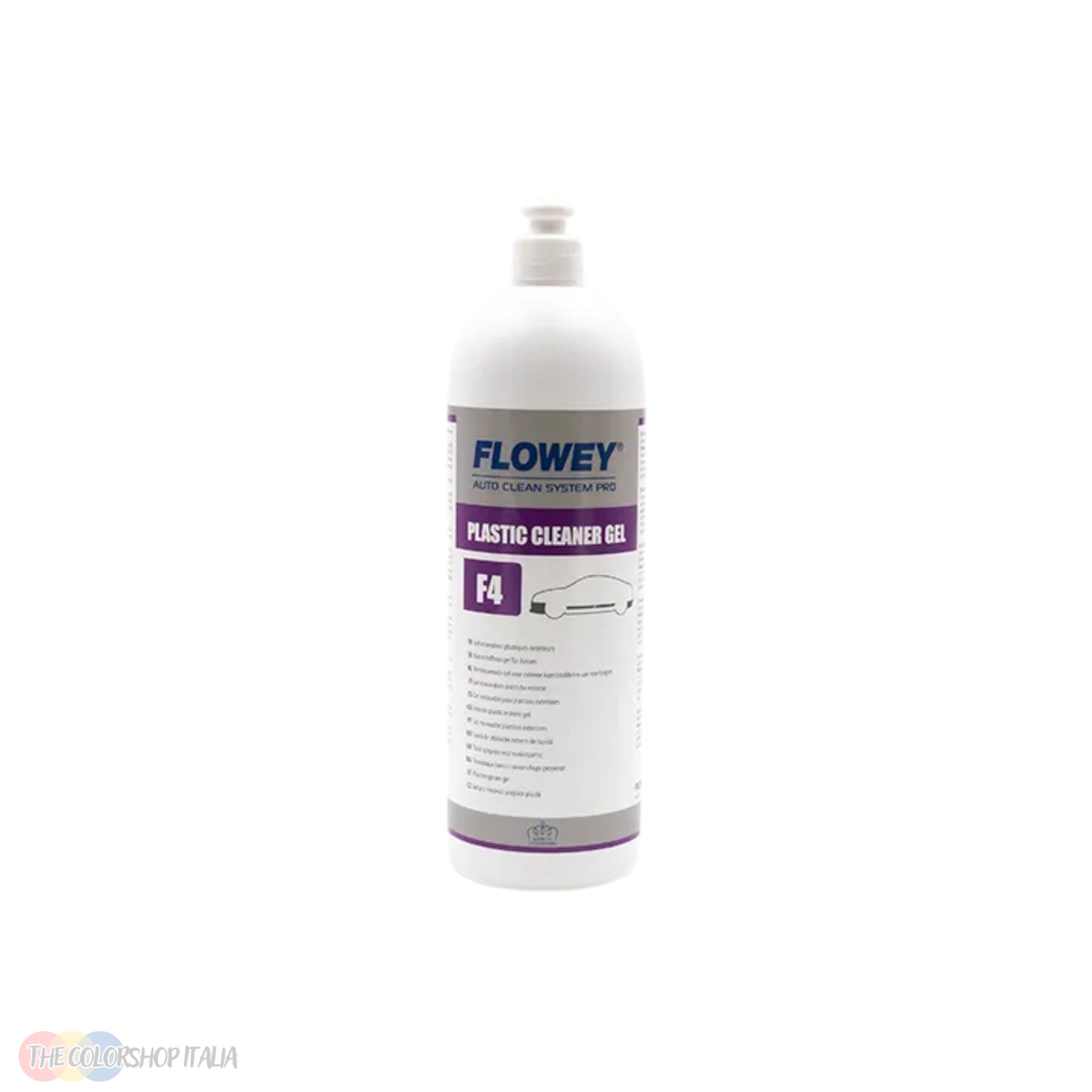 Gel detergente e ravvivante Flowey F4 Plastic Cleaner per le plastiche esterne dell'auto