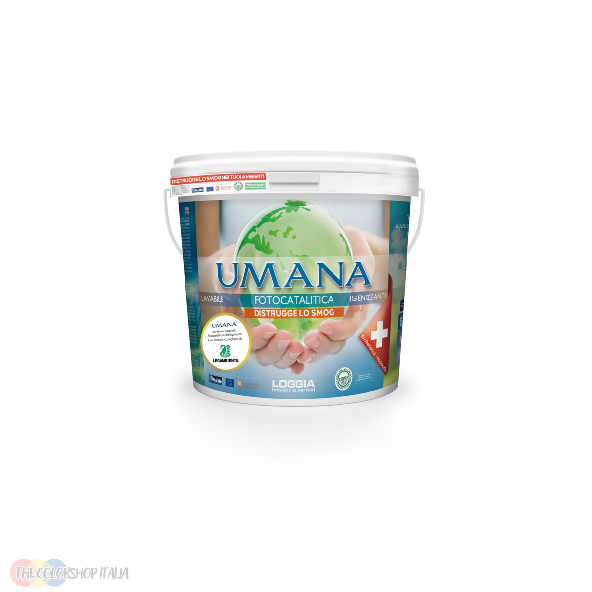 Pittura fotocatalitica ultratraspirante Loggia Umana per il risanamento delle pareti interne