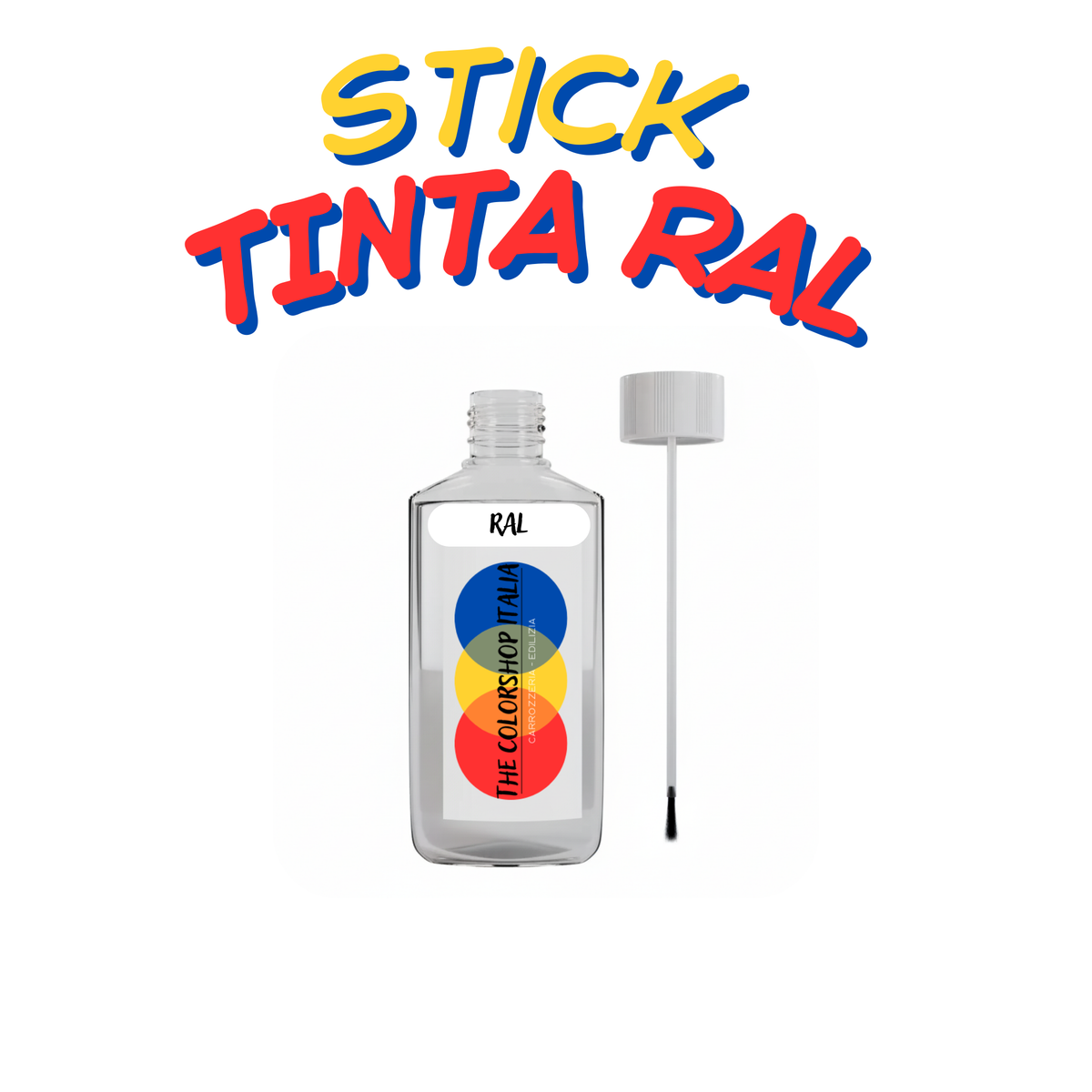 Stick di vernice TheColorShop da 50 ml nei colori RAL per il ritocco puntuale di graffi