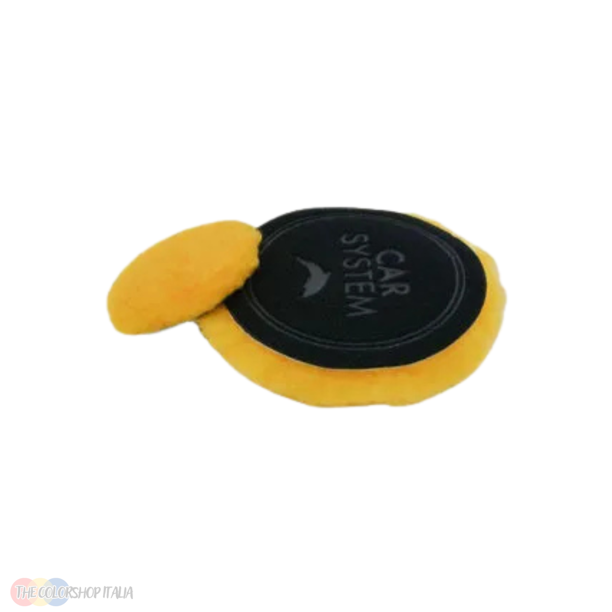 Tampone piatto in lana d'agnello Car System da 80 mm per la lucidatura rotativa della vernice