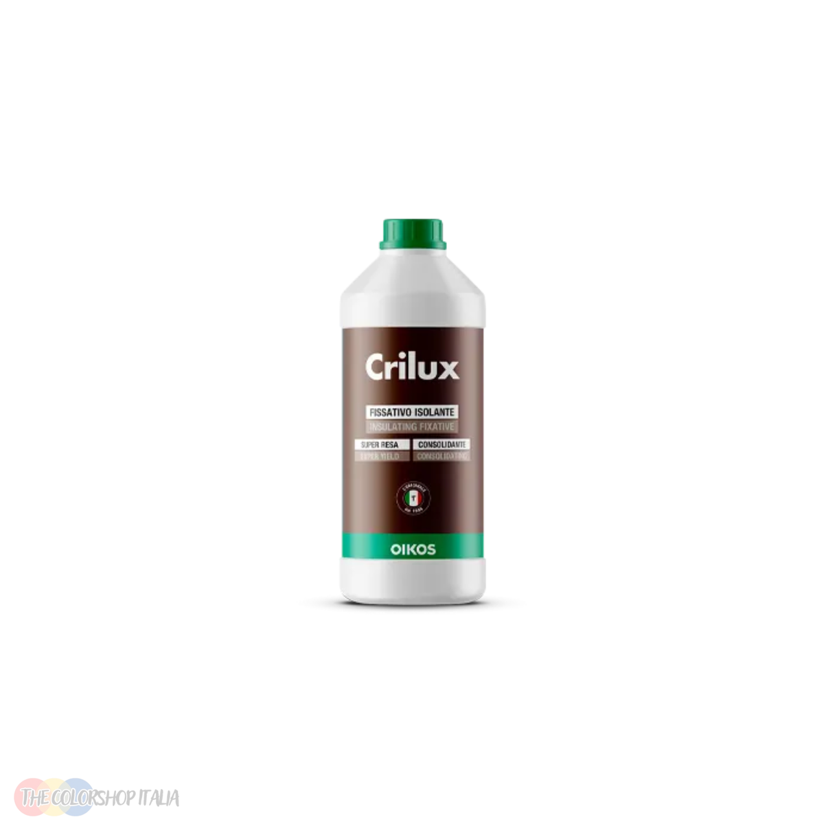 Fissativo isolante acrilico Oikos Crilux per la preparazione delle pareti interne