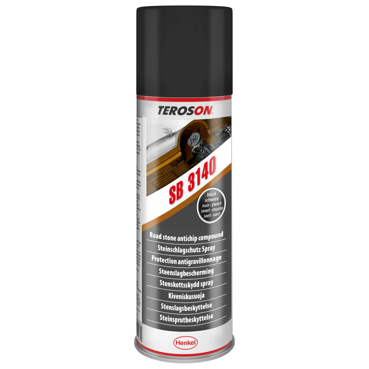 Antirombo spray nero Teroson SB 3140 da 500 ml per l'insonorizzazione della scocca
