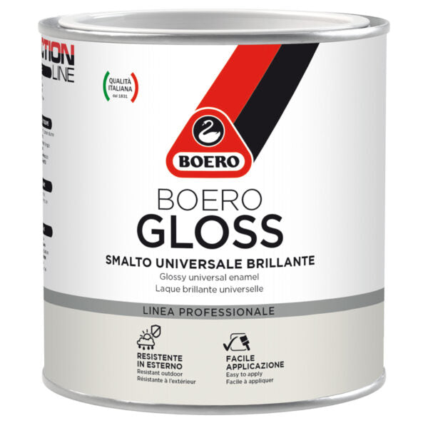 Smalto universale brillante anticorrosivo Boero Boerogloss per ferro e legno