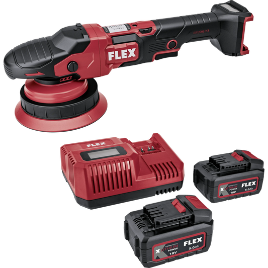 Lucidatrice rotorbitale a batteria Flex XCE 8 150 18-EC da 150 mm con corsa da 8 mm, brushless — immagine 2 di 2