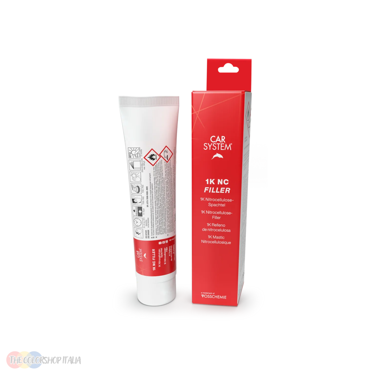 Stucco nitrocellulosico monocomponente Car System 1K NC Filler per piccole imperfezioni