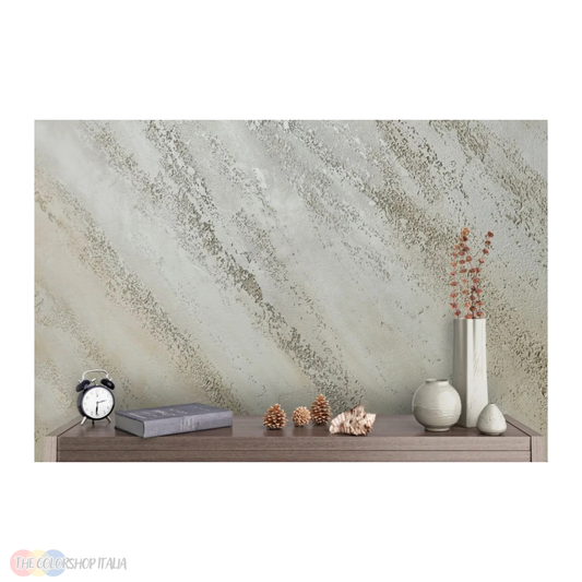 Intonaco decorativo riempitivo Oikos Travertino Romano per la finitura delle pareti interne — immagine 2 di 3