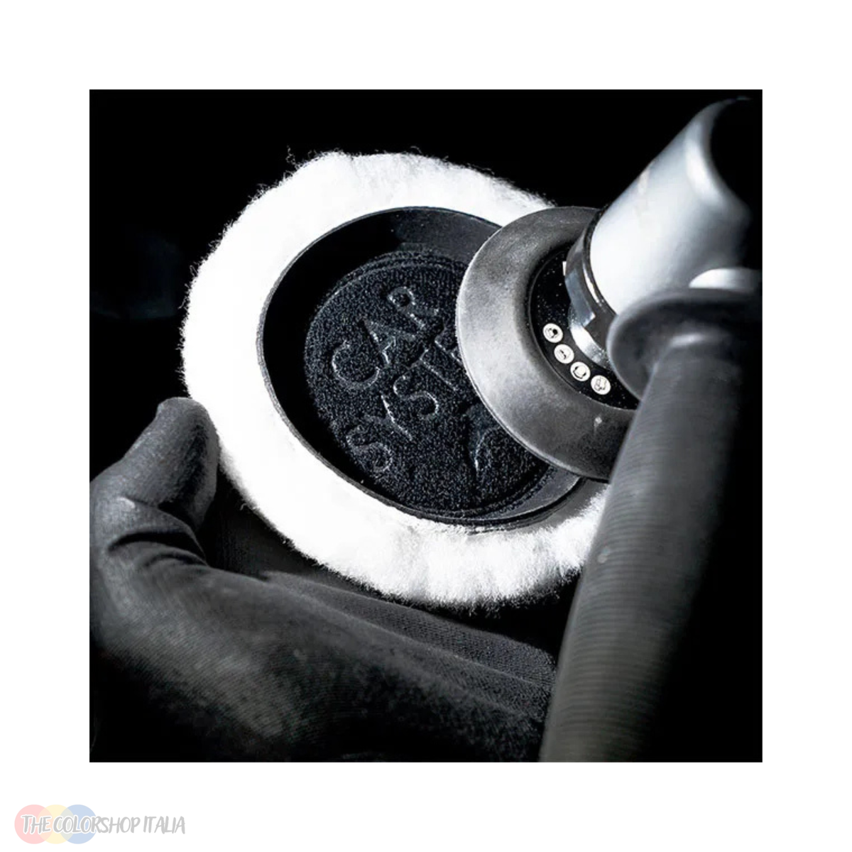 Tampone premium in lana d'agnello Car System da 80 mm per la lucidatura a taglio della vernice — immagine 2 di 2