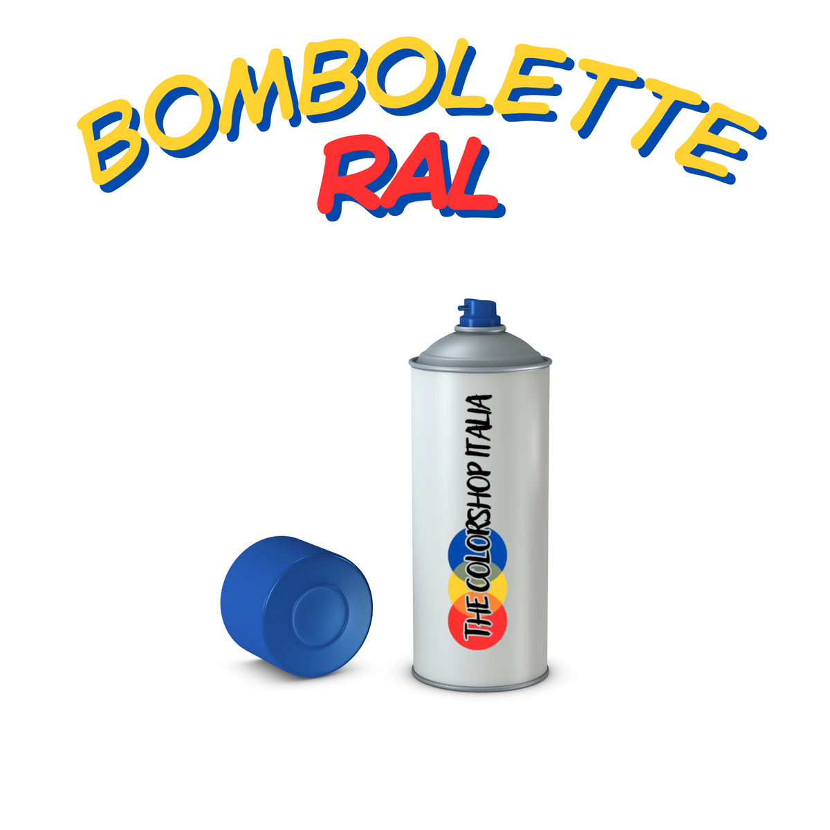 Bomboletta spray TheColorShop da 400 ml con vernice 1K preparata su misura nella tinta RAL richiesta