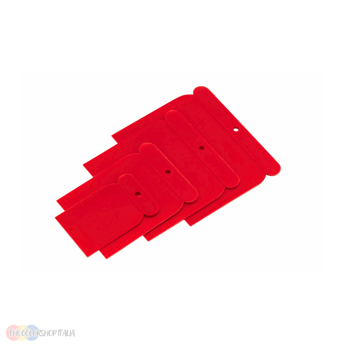 Kit di quattro spatole giapponesi Bulova in plastica per la stesura di stucchi e paste