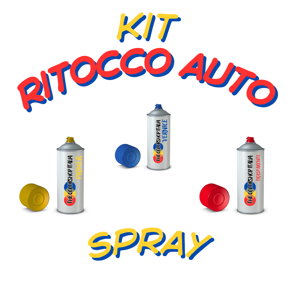 Bombolette e kit spray TheColorShop per il ritocco della carrozzeria nella tinta originale dell'auto — immagine 1 di 2