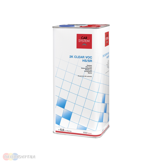 Trasparente bicomponente antigraffio Car System 2K Clear VOC HS-SR per la finitura auto