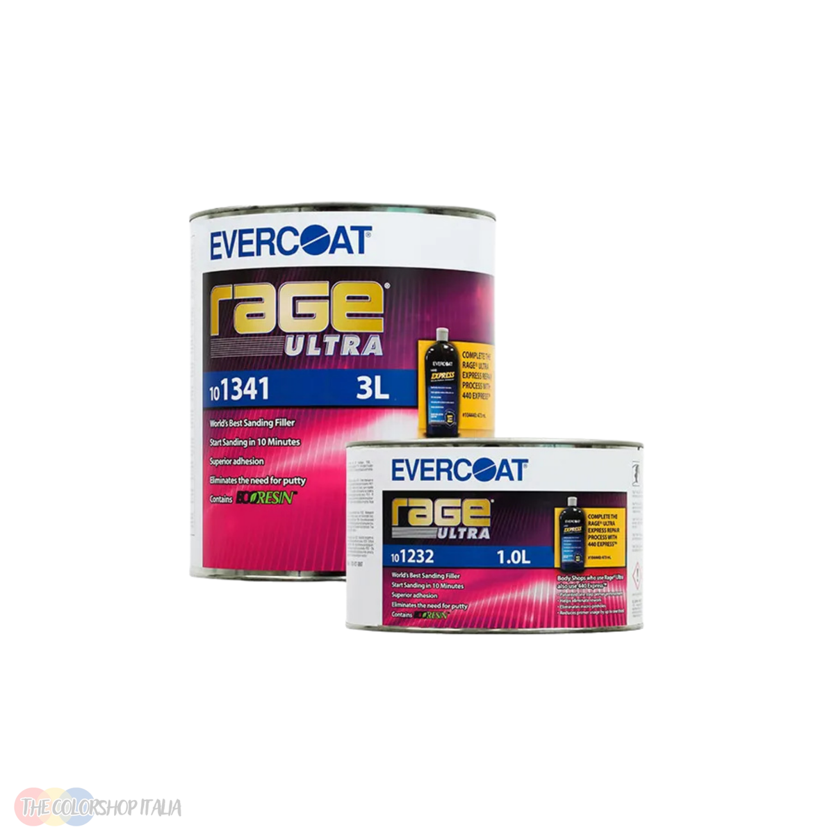 Stucco poliestere Evercoat Rage Ultra per il riempimento di grosse lavorazioni in carrozzeria