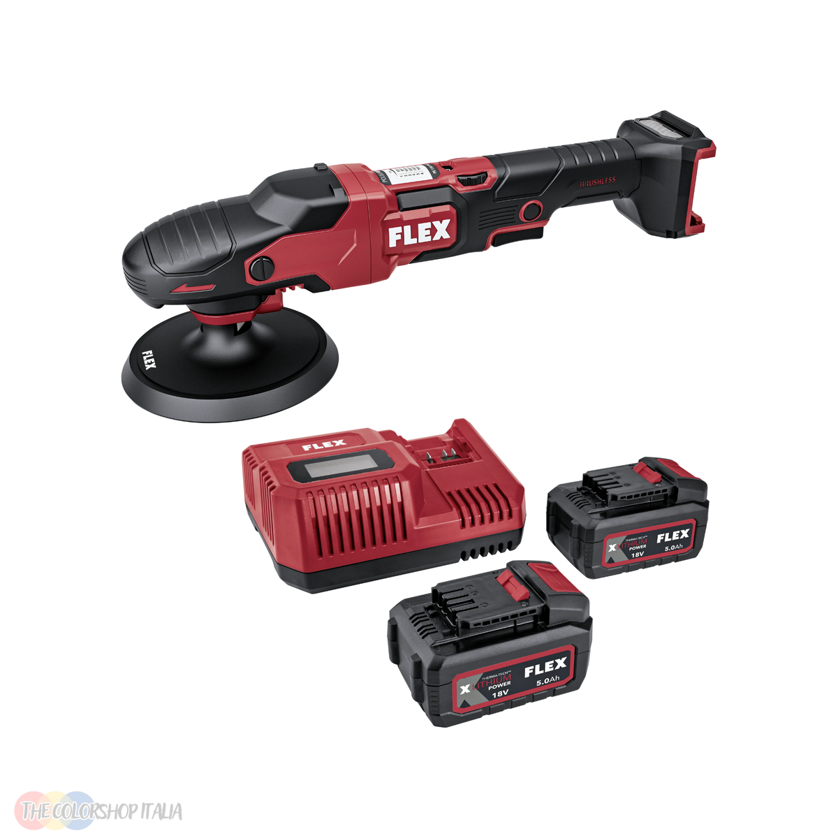 Lucidatrice rotativa a batteria Flex PE 150 18-EC da 18 V con motore brushless senza spazzole