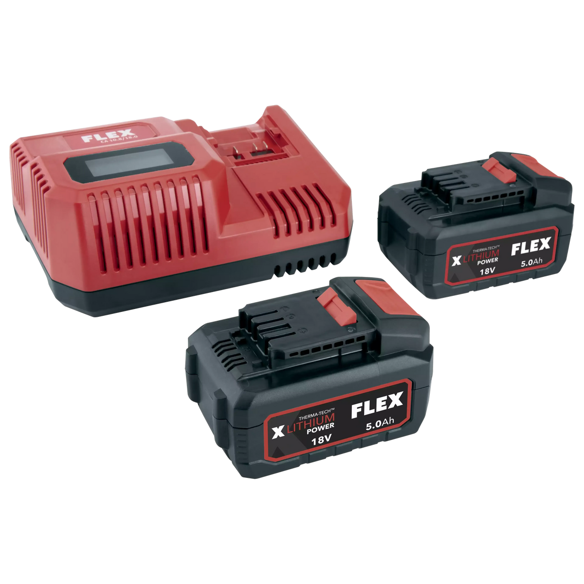 Power Set Flex P-Set 55 R, set di alimentazione con batteria e caricabatterie per utensili Flex