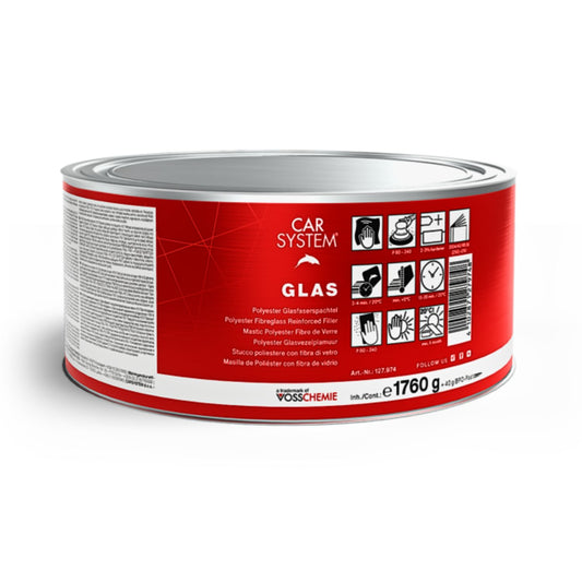 Stucco poliestere Car System Glas rinforzato con fibra di vetro per riparazioni resistenti