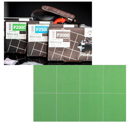 Rettangolini abrasivi ProFlex Mercury da 29x35 mm in film per la microfinitura di piccoli difetti