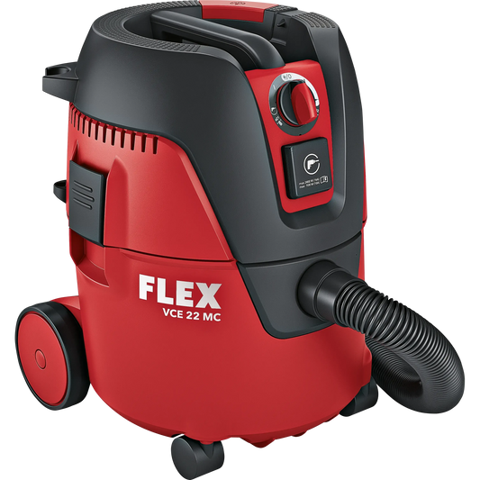 Aspiratore di sicurezza Flex VCE 22 M MC classe M da 20 litri e 1200 W con pulizia del filtro — immagine 1 di 2