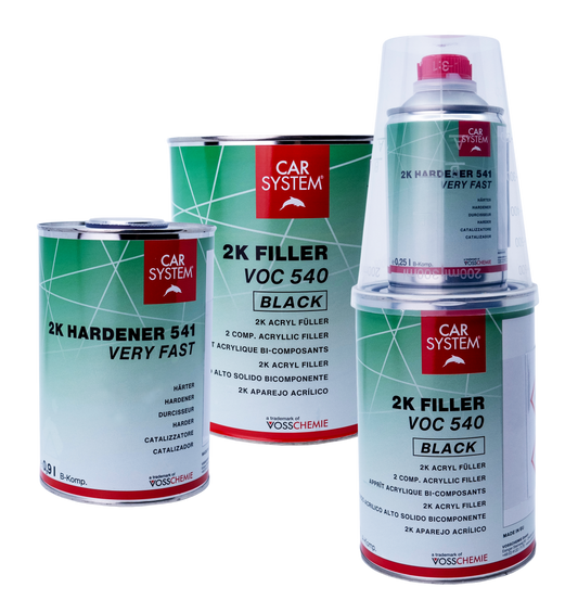 Fondo acrilico universale bicomponente Car System 2K Filler VOC 540 per la carrozzeria