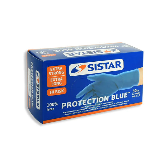 Guanti Sistar Hi-Risk Protection Blue per la protezione dagli agenti chimici in officina