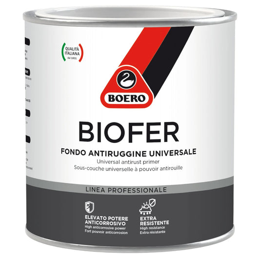 Fondo antiruggine protettivo Boero Biofer per la preparazione delle superfici in ferro