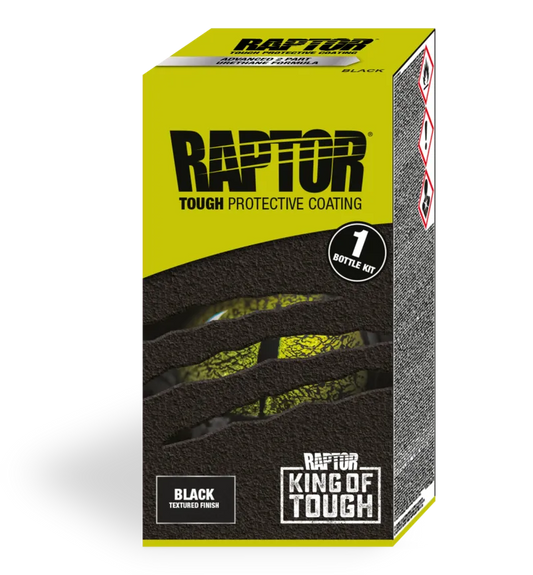 Kit vernice Raptor A+B, rivestimento protettivo ad alta resistenza per cassoni e sottoscocca — immagine 1 di 2