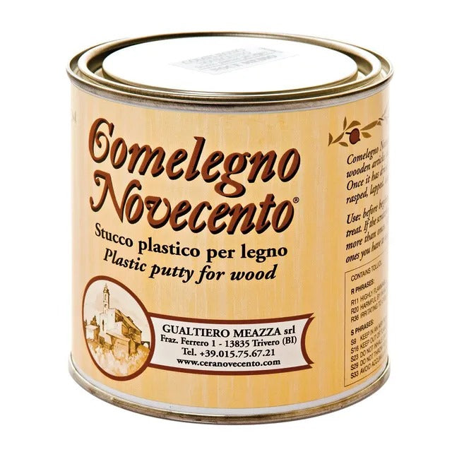 Stucco plastico rapido Novecento Comelegno per la riparazione di fori e crepe nel legno