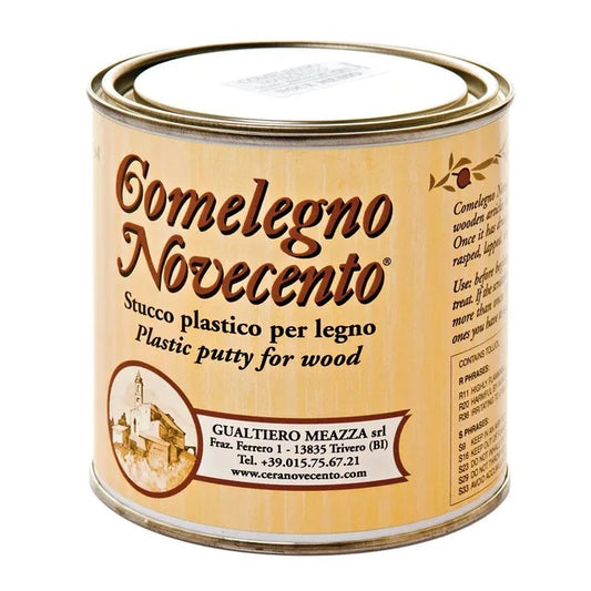 Stucco plastico rapido Novecento Comelegno per la riparazione di fori e crepe nel legno