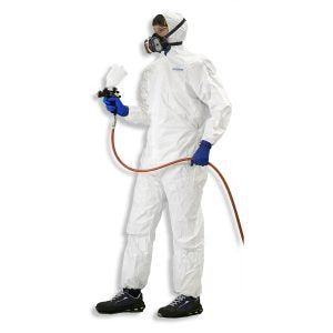 Tuta protettiva Tyvek 500 Xpert, ergonomica e resistente, per verniciatura e carteggiatura