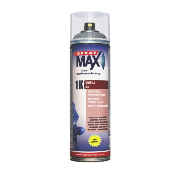 Fondo isolante spray rapido SprayMax Unifill 1K, applicabile senza primer aggrappante