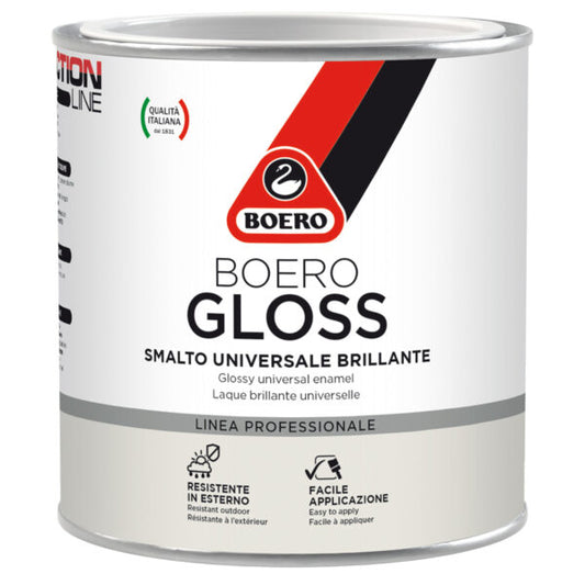 Smalto universale brillante anticorrosivo Boero Boerogloss per ferro e legno