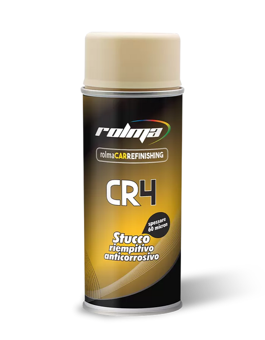 Stucco spray riempitivo anticorrosivo carteggiabile Rolma CR4 per piccole imperfezioni