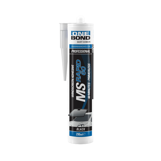 Adesivo MS polimero One Bond MS Rapid 60 da 290 ml per incollaggio rapido di cristalli e parabrezza