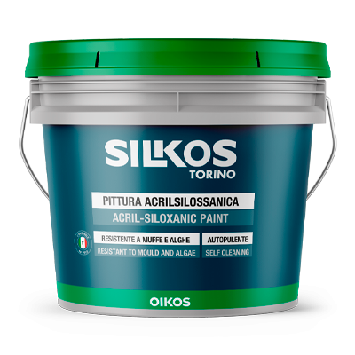 Pittura ecologica Oikos Silkos Torino per la finitura traspirante delle superfici esterne