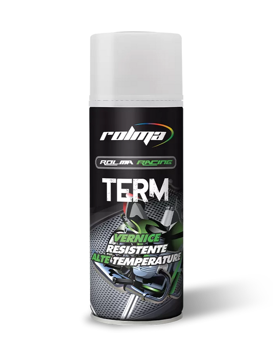 Vernice spray Rolma Term resistente alle alte temperature per collettori e parti calde — immagine 1 di 2