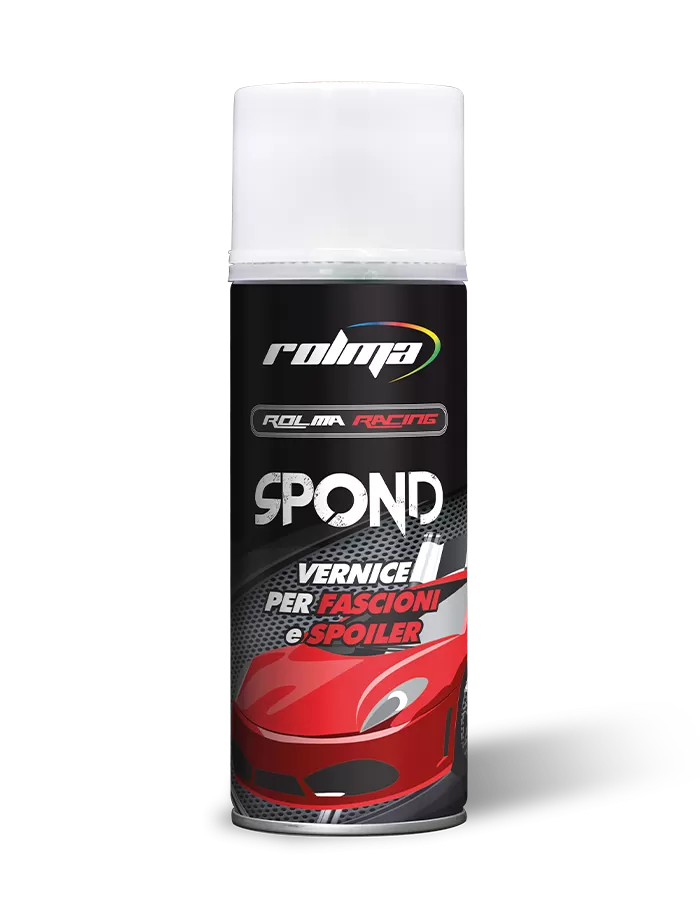 Vernice spray Rolma Spond per il ripristino di fascioni, spoiler e plastiche esterne — immagine 1 di 2