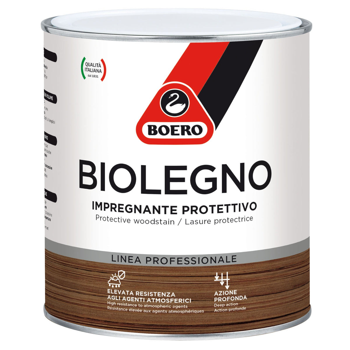 Impregnante protettivo Boero Biolegno per la protezione del legno da umidità e raggi UV
