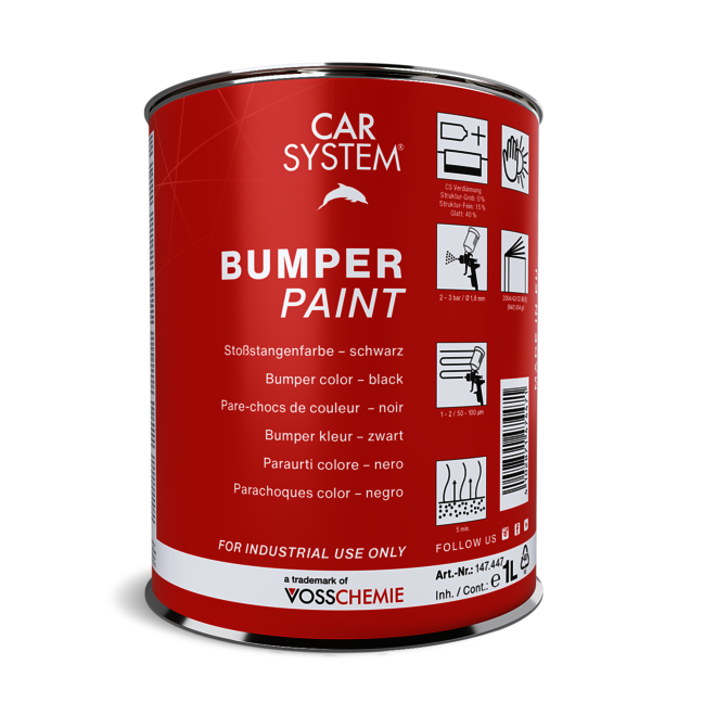 Vernice spray strutturante acrilica Car System Bumper Paint per paraurti e plastiche esterne dell'auto