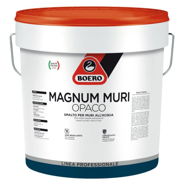 Smalto murale satinato all'acqua Boero Magnum per Muri per le pareti interne